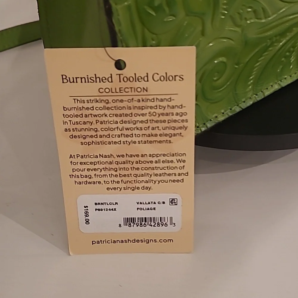 Patricia Nash Vallata Foliage Tooled - Picture 4 of 6